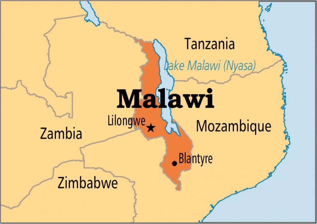 kaart lilongwe, Malawi